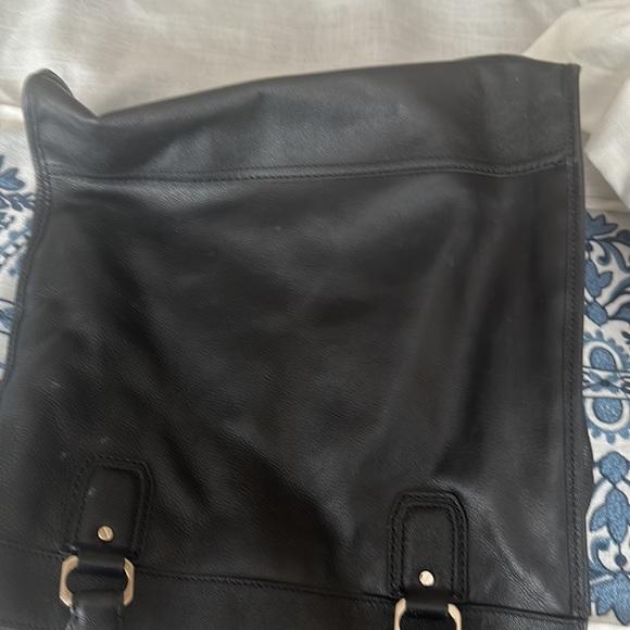 Cole Haan black leather 14 by 14” leather bag gorgeous - Picture 10 of 15